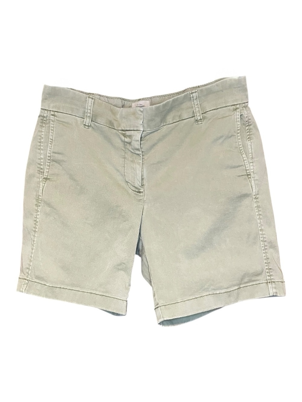 J. Crew 7” Stretch Chino Olive Shorts Size 6